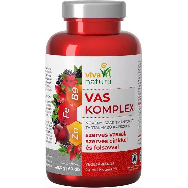 Viva Natura Vas komplex kapszula - 60db 1 Viva Natura Vas komplex kapszula - 60db