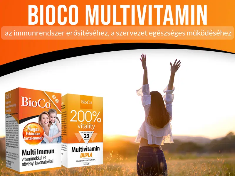 Multivitaminok immunerősítéshez és vitalizáláshoz a BioCo kínálatában!