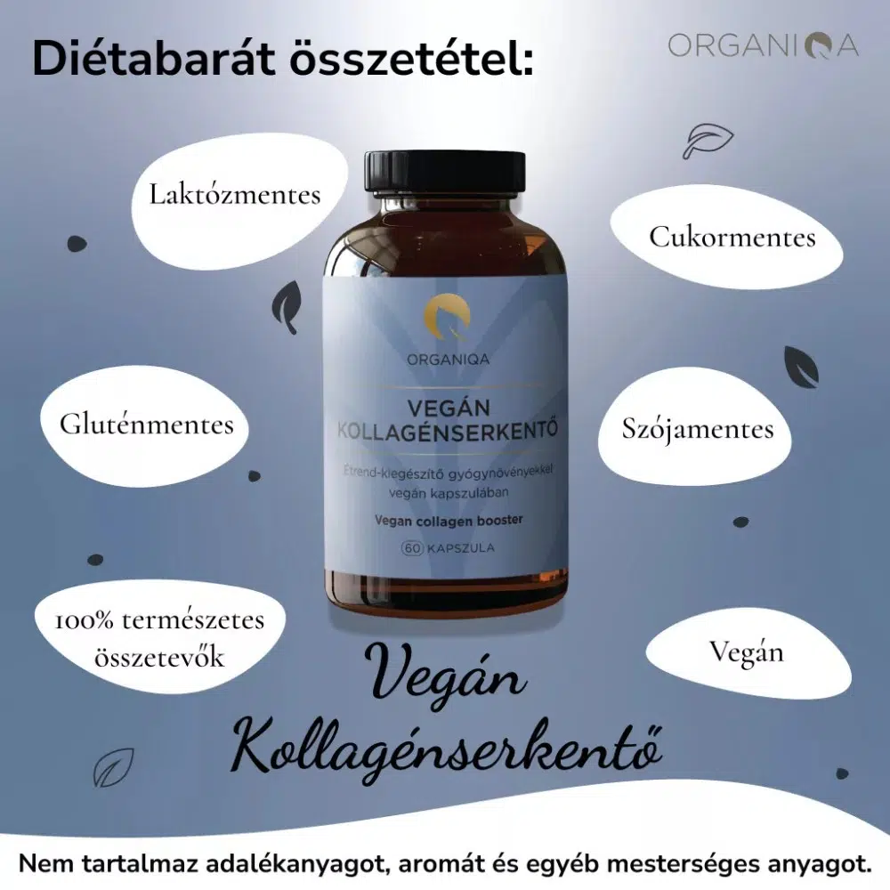 Organiqa Vegán Kollagénserkentő kapszula - 60db 3 Organiqa Vegán Kollagénserkentő kapszula - 60db - Image 3