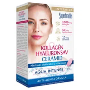 Interherb Kollagén Hyaluronsav Ceramid Aqua Intense tabletta - 30db
