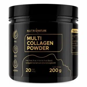 Nutri Nature Multi Kollagén por - 5 féle kollagénnel ízesítetlen - 200g