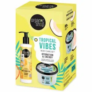 Organic Shop Trópusi hangulat - Hidratáló és energetizáló testápoló szett - 250ml+280ml