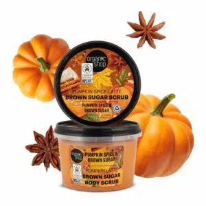 Organic Shop Pumpkin Spice Latte testradír sütőtökös fűszerrel és barna cukorral - 250ml