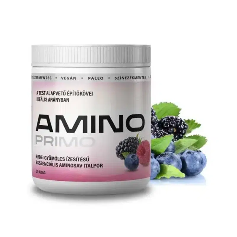 Amino Primo Esszenciális Aminosav italpor erdei gyümölcs ízesítéssel - 360g 1 Amino Primo Esszenciális Aminosav italpor erdei gyümölcs ízesítéssel - 360g