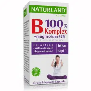 Naturland B 100% komplex + Magnézium kapszula - 60db