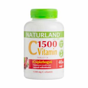 Naturland C-vitamin 1500mg + Csipkebogyó tabletta - 40db