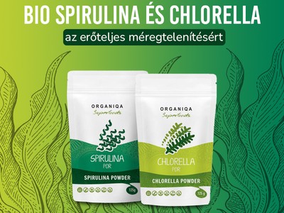 Organiqa Clorella és Spirulina