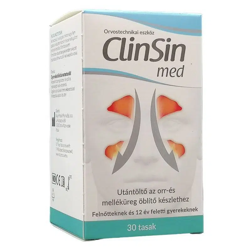 ClinSin med utántöltő az orr- és melléküreg öblítő készlethez - 30db 1 ClinSin med utántöltő az orr- és melléküreg öblítő készlethez - 30db