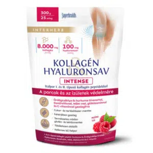 Interherb Kollagén & Hialuronsav Intense porcépítő málna ízű italpor - 300g