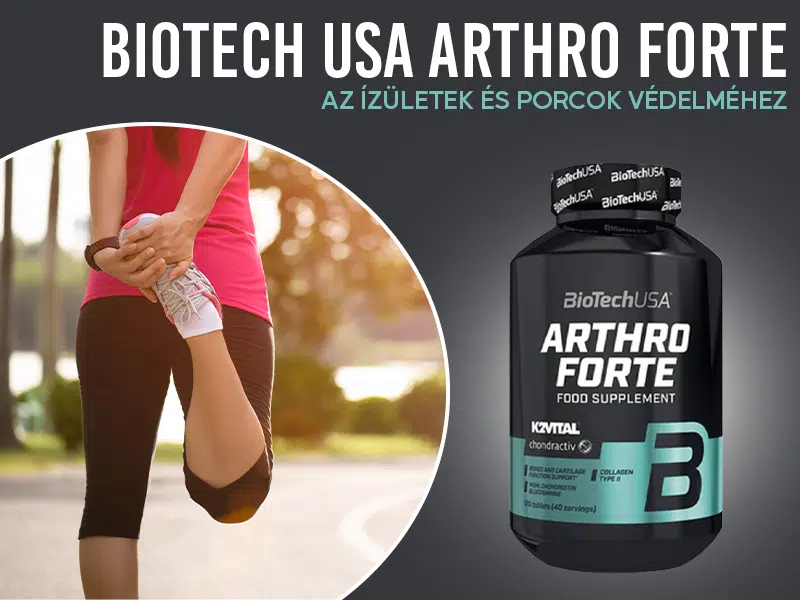 Az ízületek és a porcok védelméhez próbálja ki a BioTech USA Arthro Forte tablettát! 1 Az ízületek és a porcok védelméhez próbálja ki a BioTech USA Arthro Forte tablettát!