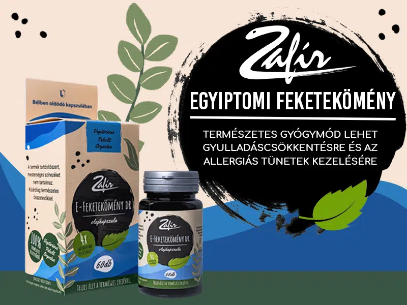 Allergia, gyulladások és puffadás esetén segíthet a Zafir Egyiptomi feketekömény olajkapszula!