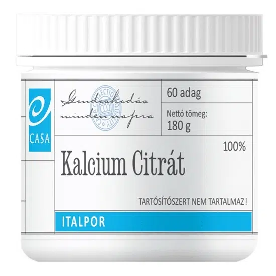 Casa Kálcium Citrát italpor - 180g 1 Casa Kálcium Citrát italpor - 180g