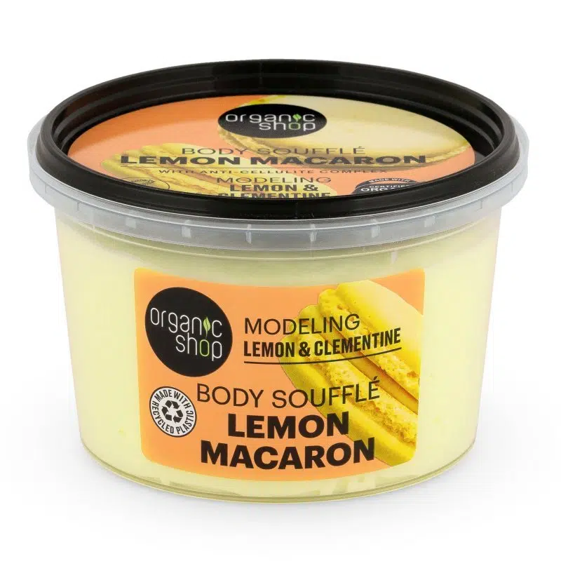Organic Shop ''Lemon Macaron'' alakformáló testszuflé citrommal és klementinnel - 250ml 1 Organic Shop ''Lemon Macaron'' alakformáló testszuflé citrommal és klementinnel - 250ml