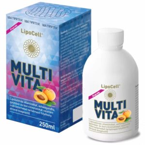 LipoCell Multivita liposzómás multivitamin sárgabarack ízesítéssel - 250ml