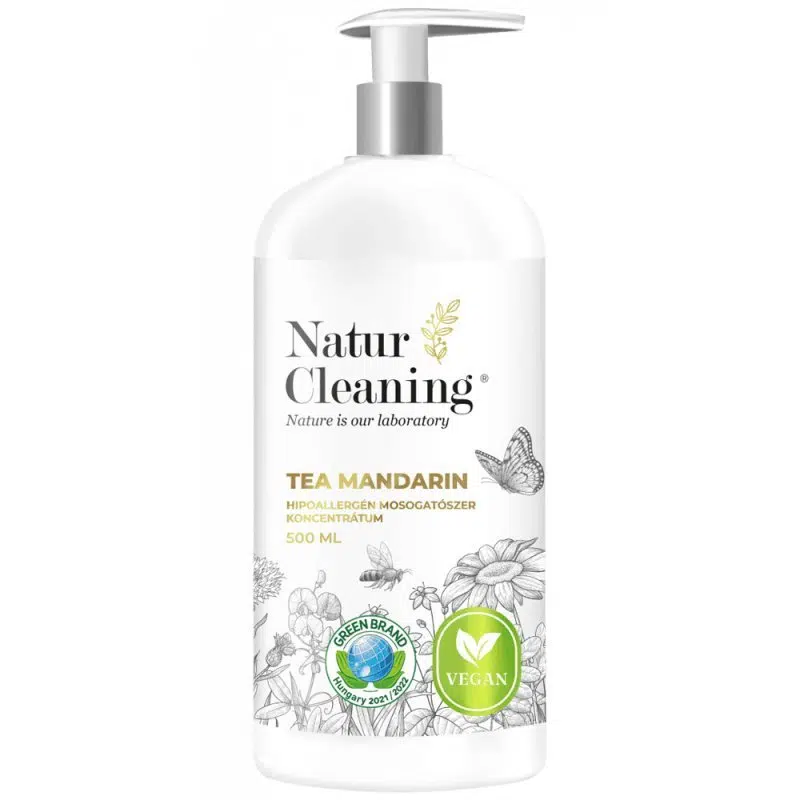NaturCleaning Tea-mandarin mosogatószer koncentrátum pumpás - 500ml 1 NaturCleaning Tea-mandarin mosogatószer koncentrátum pumpás - 500ml