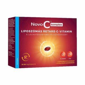 Novo C Komplex Liposzómális RETARD C-vitamin +D3+Cink kapszula - 30db