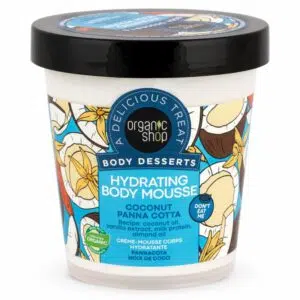 Organic Shop Hidratáló testápoló mousse ''Kókuszos Panna cotta'' - 450ml