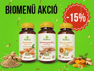 Biomenü -15% kedvezmény!