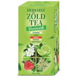 Herbária Zöld tea variációk - jázmin, lime, eper, bodza - 20 filter