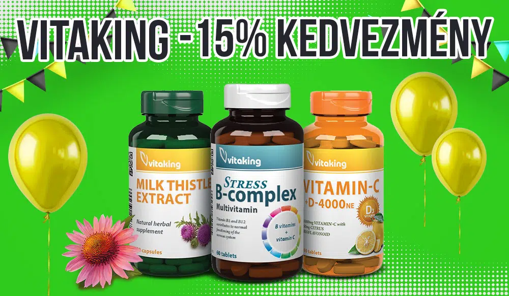Vitaking -15% kedvezmény!