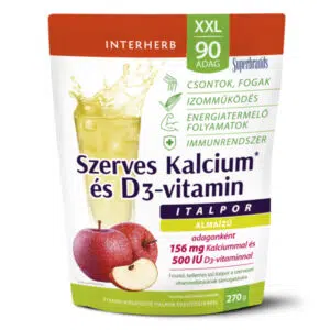 Interherb XXL Szerves Kálcium+D3 almás italpor - 270g