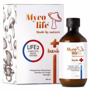 MycoLife LIFE2-komplex (Cordyceps, Reishi, Shitake) - 100ml