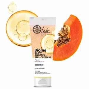 Natura Siberica Lab Biome Ragyogásfokozó lehúzható arcmaszk Papain + Glikolsav - 75ml