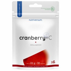 Nutriversum Cranberry (Tőzegáfonya) + C-vitamin kapszula - 30db