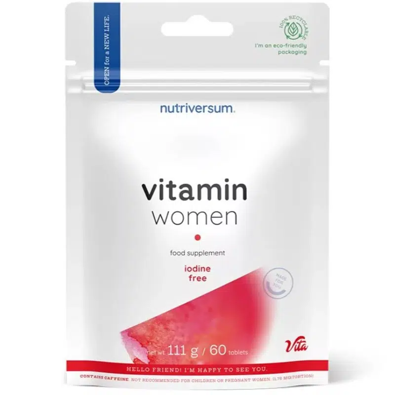 Nutriversum Vitamin Women Jód mentes tabletta - 60db 1 Nutriversum Vitamin Women Jód mentes tabletta - 60db