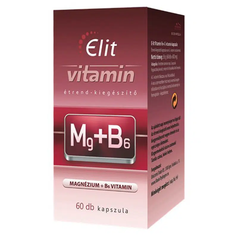 Vita Crystal E-lit Vitamin - Magnézium + B6-vitamin kapszula - 60db 1 Vita Crystal E-lit Vitamin - Magnézium + B6-vitamin kapszula - 60db