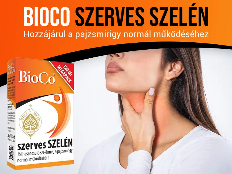 Szerves szelén a pajzsmirigy és az immunrendszer támogatásához! - BioCo szerves szelén megapack 1 Szerves szelén a pajzsmirigy és az immunrendszer támogatásához! - BioCo szerves szelén megapack