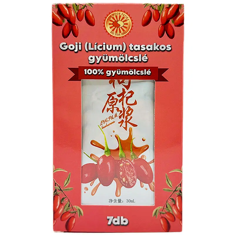 Sun Moon Goji (Lícium) tasakos gyümölcslé - 7x30ml 1 Sun Moon Goji (Lícium) tasakos gyümölcslé - 7x30ml