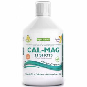 Swedish Nutra Cal-Mag 33 Shots, kalcium-magnézium ital - 500ml