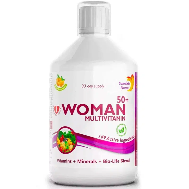 Swedish Nutra Woman 50+ folyékony multivitamin nőknek - 500ml 1 Swedish Nutra Woman 50+ folyékony multivitamin nőknek - 500ml