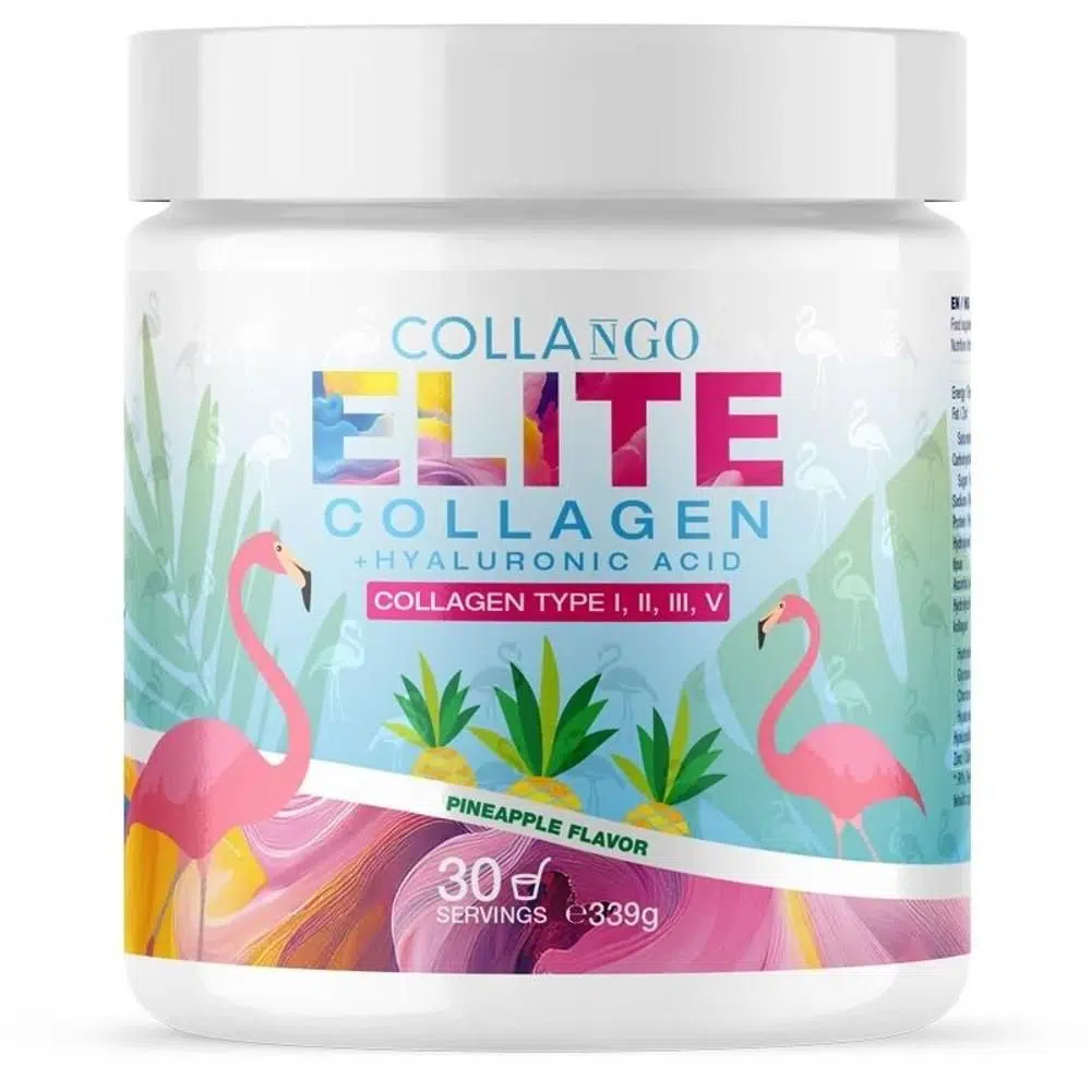 Collango ELITE Kollagen + Hialuronsav Ananász ízű italpor - 339g 1 Collango ELITE Kollagen + Hialuronsav Ananász ízű italpor - 339g