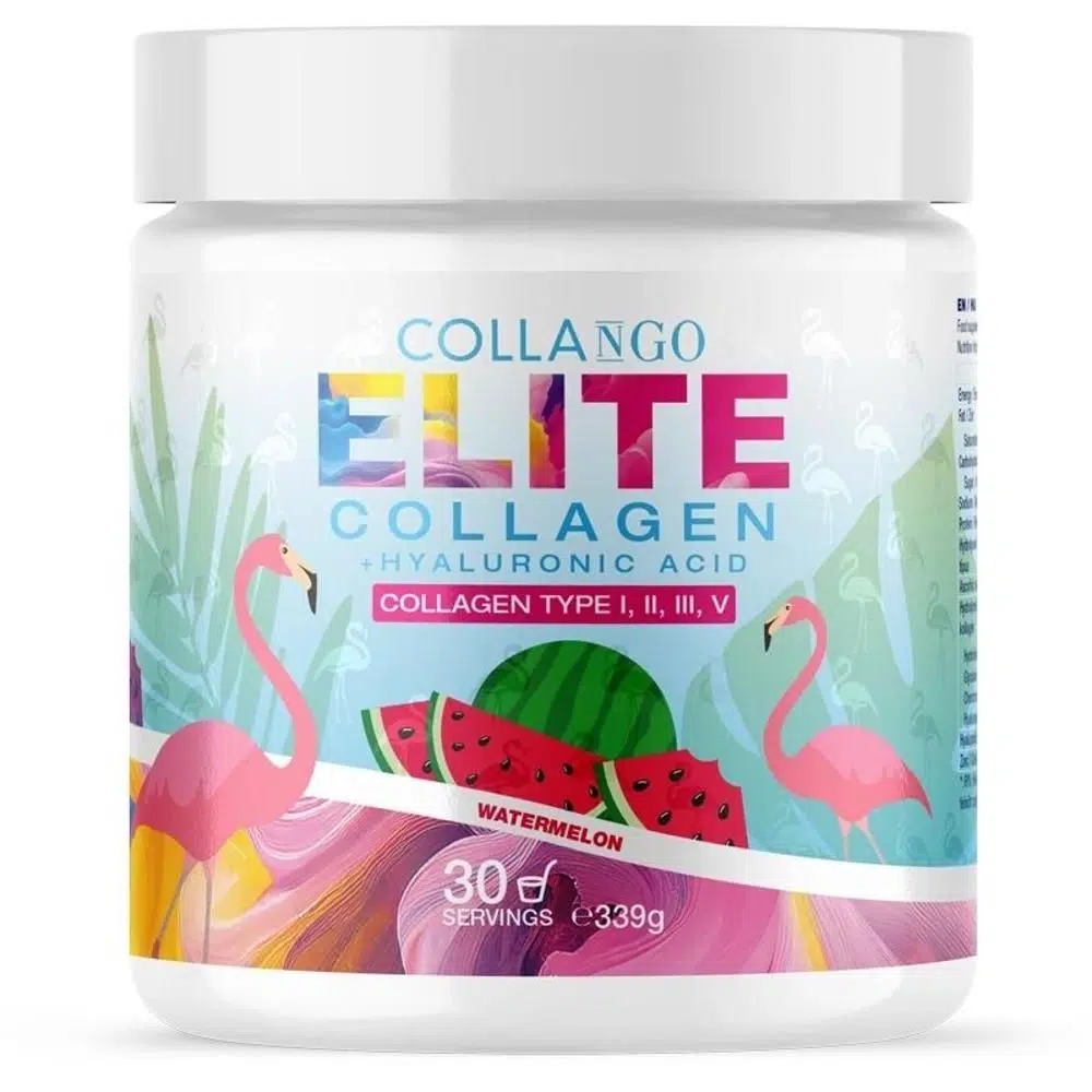 Collango ELITE Kollagen + Hialuronsav Görögdinnye ízű italpor - 339g 1 Collango ELITE Kollagen + Hialuronsav Görögdinnye ízű italpor - 339g
