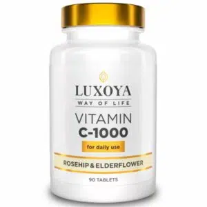 Luxoya C-vitamin 1000mg csipkebogyóval és bodzavirágporral tabletta - 90db