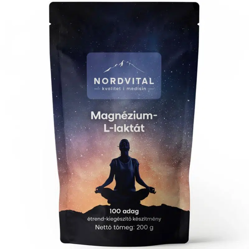 Nordvital Magnézium-L-laktát por - 200g 1 Nordvital Magnézium-L-laktát por - 200g