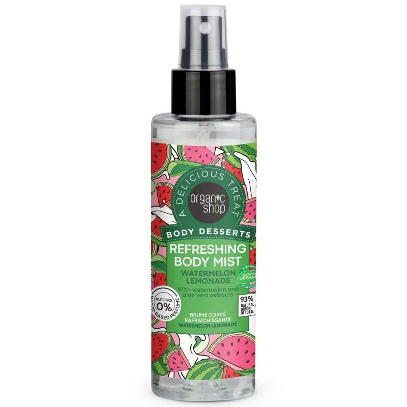 Organic Shop Görögdinnye-limonádé illatú frissítő testpermet - 200ml 1 Organic Shop Görögdinnye-limonádé illatú frissítő testpermet - 200ml