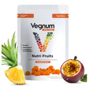 Vegnum Nutri Fruits Magnéziummal (trópusi gyümölcs ízű) gumigyümölcs - 30db