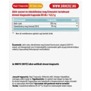 Dr. Herz Aktív szén kapszula - 60db - Image 2
