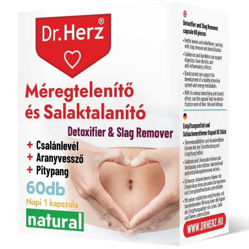 Dr. Herz Méregtelenítő és Salaktalanító kapszula - 60db 1 Dr. Herz Méregtelenítő és Salaktalanító kapszula - 60db