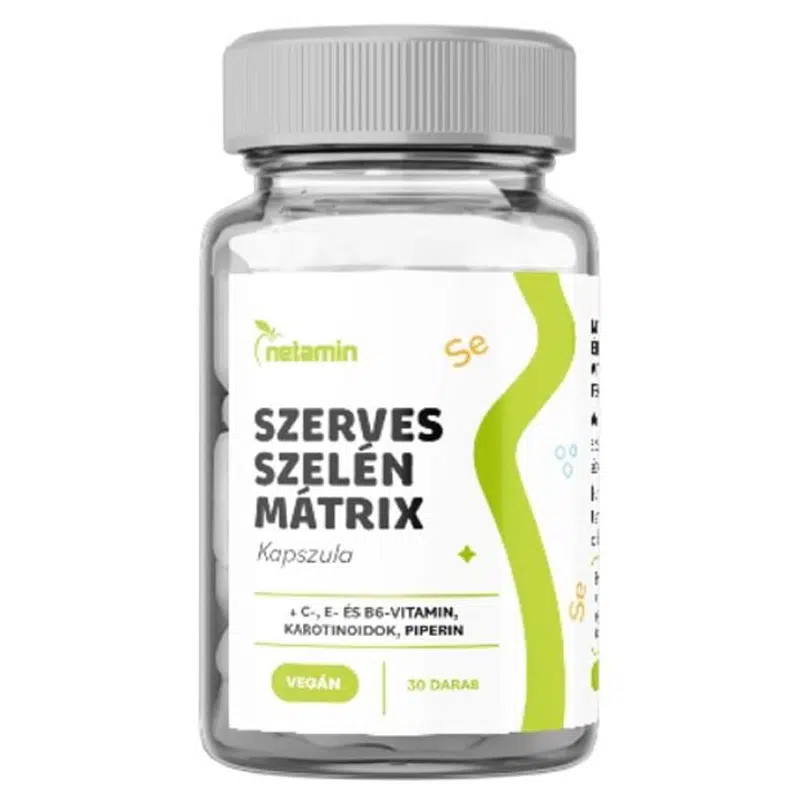 Netamin Szerves Szelén Mátrix kapszula - 30db 1 Netamin Szerves Szelén Mátrix kapszula - 30db