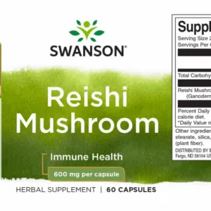 Swanson Reishi (Ganoderma) gomba kapszula - 60db - Image 2