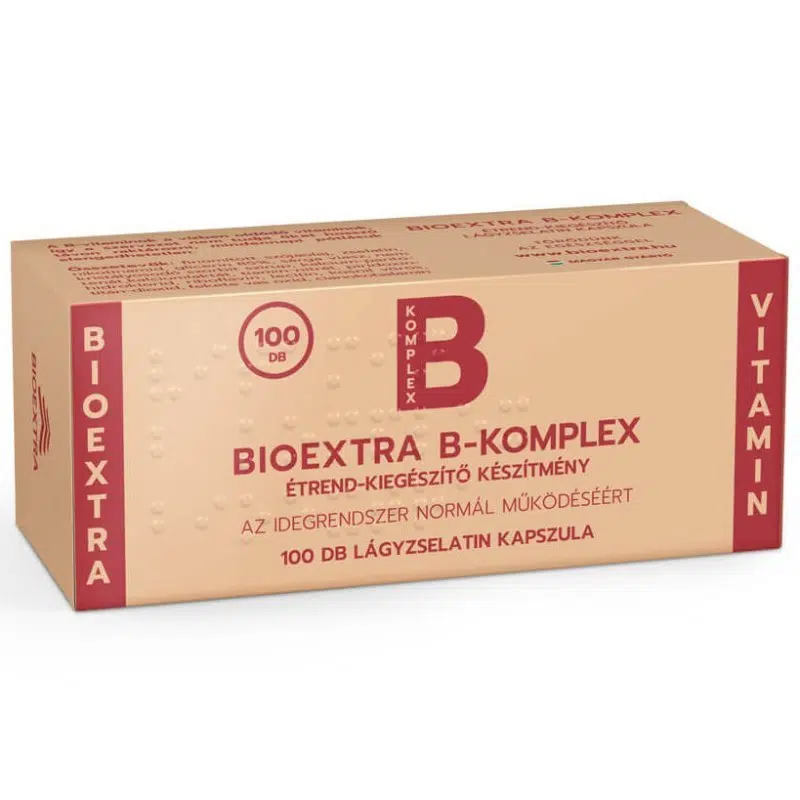 Bioextra B-komplex étrend-kiegészítő kapszula - 100db 1 Bioextra B-komplex étrend-kiegészítő kapszula - 100db