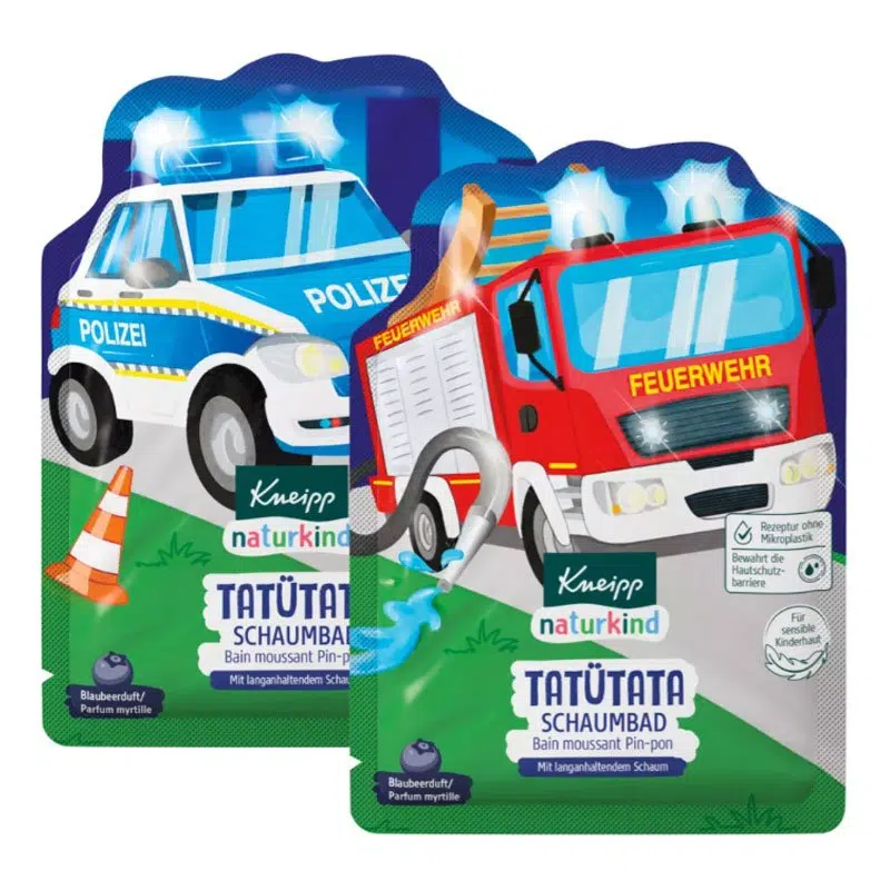 Kneipp Tatütata - színes habfürdő (tűzoltó vagy rendőrautó grafikával) - 40ml 1 Kneipp Tatütata - színes habfürdő (tűzoltó vagy rendőrautó grafikával) - 40ml