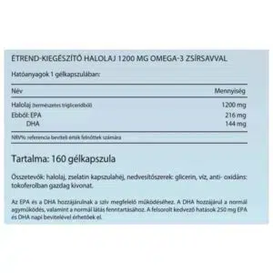 Vitaking Omega-3 Halolaj 1200mg lágyzselatin kapszula - 160db 3 Vitaking Omega-3 Halolaj 1200mg lágyzselatin kapszula - 160db - Image 2