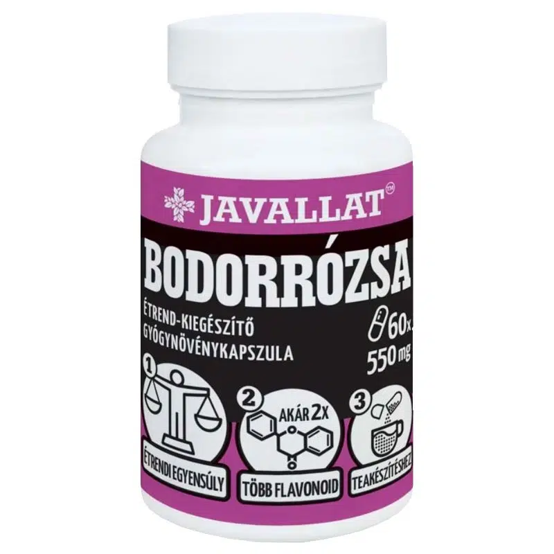 Javallat Bodorrózsa kapszula - 60db 1 Javallat Bodorrózsa kapszula - 60db