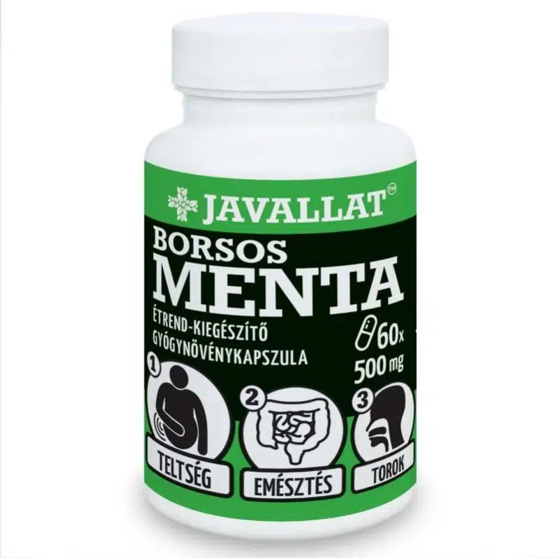 Javallat Borsos menta kapszula - 60db 1 Javallat Borsos menta kapszula - 60db