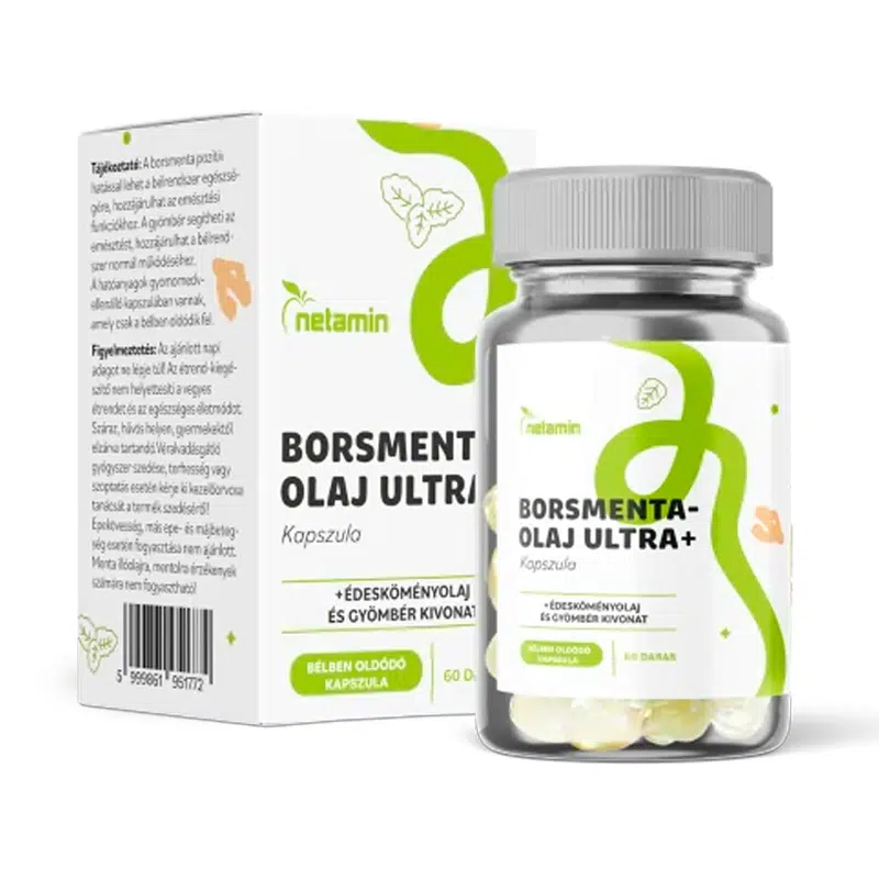 Netamin Borsmentaolaj Ultra+ kapszula - 60db 1 Netamin Borsmentaolaj Ultra+ kapszula - 60db